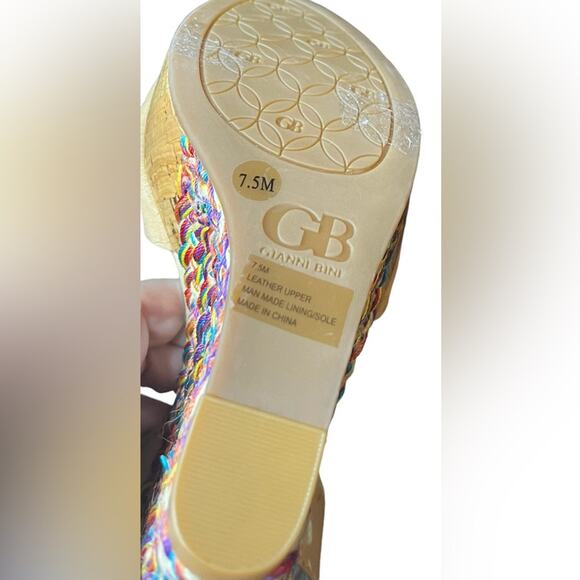 Gianni Bini New Wedge Platform Sandals Size 7.5 - Picture 5 of 6